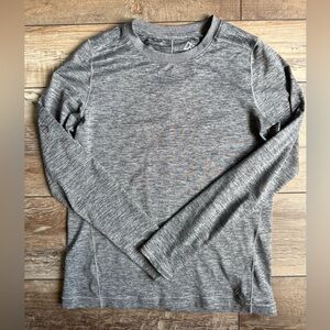 Alpine Design Gray Space-Dyed Crewneck Top